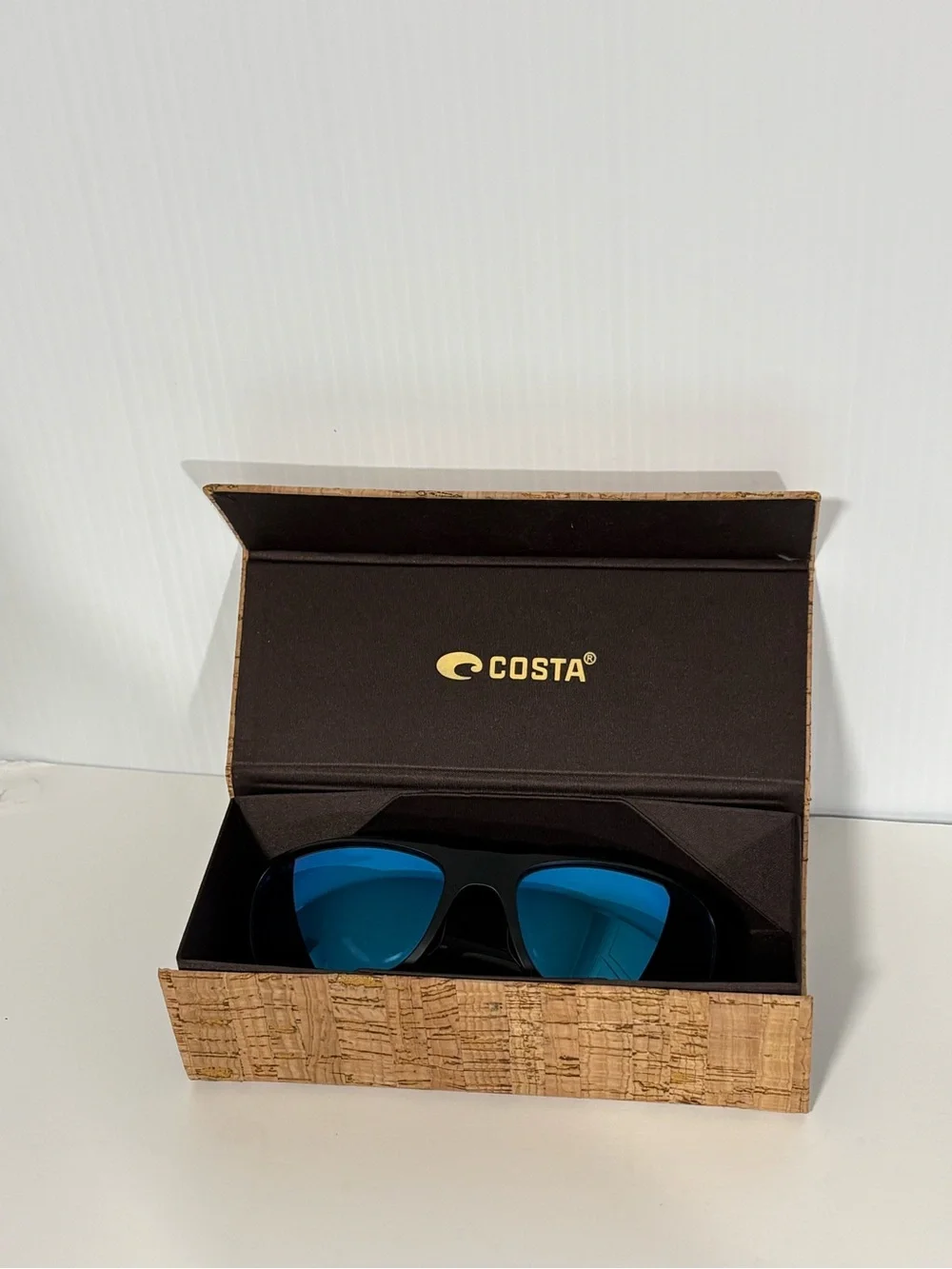 Costa Del Mar Clipperton Polarized Sunglasses - Matte Black / Blue Mirror (58mm)